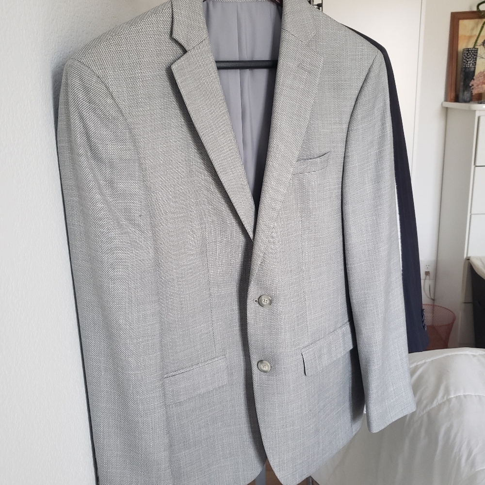 Light Grey Mens Suit Jacket